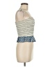 Storia Blue Ivory Sleeveless Blouse Size M - photo 4