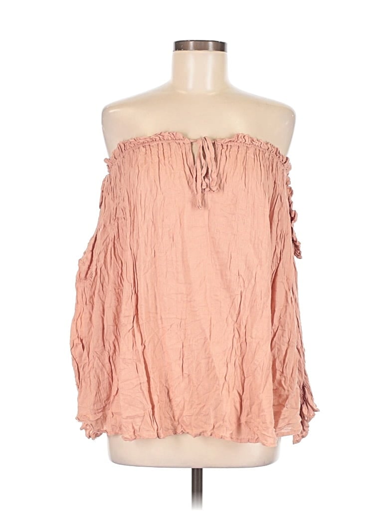 Pre-owned She + Sky Sleeveless Blouse In Pink