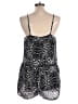 Aqua 100% Rayon Graphic Black Romper Size L - photo 2