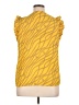 MICHAEL Michael Kors 100% Polyester Yellow Sleeveless Blouse Size XL - photo 2