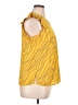 MICHAEL Michael Kors 100% Polyester Yellow Sleeveless Blouse Size XL - photo 4