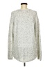Calvin Klein Metallic Silver Pullover Sweater Size M - photo 2