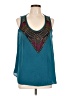 Studio Y Teal Sleeveless Blouse Size L - photo 1