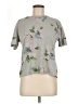 Assorted Brands Floral Gray Short Sleeve T-Shirt Size M - photo 1