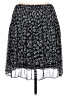 Max Studio 100% Polyester Print Black Casual Skirt Size XL - photo 2