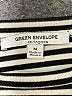 Green Envelope Stripes Black Short Sleeve T-Shirt Size M - photo 7