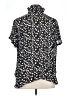 Sunny Leigh 100% Polyester Polka Dots Black Short Sleeve Blouse Size 1X - photo 2