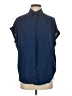 J. McLaughlin Blue Short Sleeve Blouse Size S - photo 1