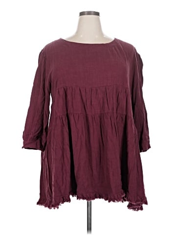 Umgee 3/4 Sleeve Blouse (view 1)
