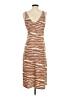 A New Day 100% Polyester Animal Print Brown Casual Dress Size XS - photo 2
