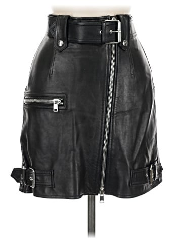 Alexander McQueen Leather Skirt (view 1)