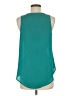 Lush 100% Polyester Teal Sleeveless Blouse Size M - photo 2