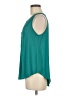 Lush 100% Polyester Teal Sleeveless Blouse Size M - photo 5