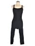 Sporti Solid Black Jumpsuit Size XL - photo 1