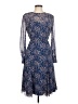 L.K. Bennett 100% Polyester Blue Cocktail Dress Size 8 - photo 1