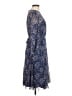 L.K. Bennett 100% Polyester Blue Cocktail Dress Size 8 - photo 4