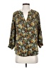 Adrienne Vittadini 100% Polyester Floral Green 3/4 Sleeve Blouse Size S - photo 1