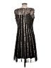 Sandra Darren 100% Polyester Graphic Black Cocktail Dress Size 12 (petite) - photo 2