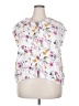 Buffalo by David Bitton Floral White Sleeveless Blouse Size XXL - photo 1