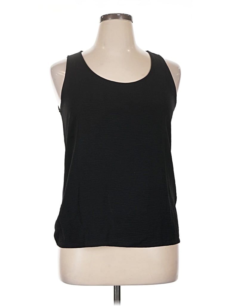 Pre-owned Assorted Brands Tank Top Black Halter Neckline Tops