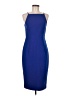 H&M Solid Blue Cocktail Dress Size 8 - photo 1