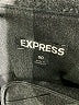 Express Solid Black Gray Formal Skirt Size 00 - photo 4