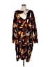 Ashley Stewart Print Brown Casual Dress Size 34 - 36 Plus - photo 1