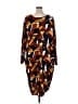 Ashley Stewart Print Brown Casual Dress Size 34 - 36 Plus - photo 2