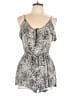 Wet Seal 100% Rayon Animal Print Gray Romper Size M - photo 1