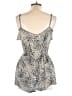 Wet Seal 100% Rayon Animal Print Gray Romper Size M - photo 2
