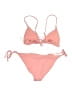 Onia Solid Pink Two Piece Swimsuit Size XL - photo 2