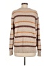 MASON & BELLE Stripes Tan Pullover Sweater Size M - photo 2