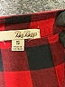 Bebop 100% Cotton Plaid Red 3/4 Sleeve Button-Down Shirt Size S - photo 7