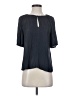 Evereve 100% Polyester Gray Short Sleeve Blouse Size S - photo 1