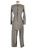 Laundry Animal Print Gray Jumpsuit Size 10 - photo 2