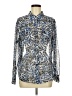 TWO by Vince Camuto Animal Print Blue Long Sleeve Blouse Size M - photo 1