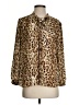 J.Crew 100% Polyester Animal Print Brown Long Sleeve Blouse Size S - photo 1