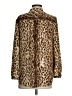 J.Crew 100% Polyester Animal Print Brown Long Sleeve Blouse Size S - photo 2