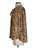 J.Crew 100% Polyester Animal Print Brown Long Sleeve Blouse Size S - photo 5
