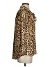 J.Crew 100% Polyester Animal Print Brown Long Sleeve Blouse Size S - photo 4