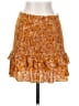 Lulus 100% Rayon Paisley Orange Casual Skirt Size XS - photo 1