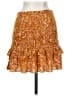 Lulus 100% Rayon Paisley Orange Casual Skirt Size XS - photo 2