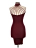 Assorted Brands Burgundy Cocktail Dress Size L (estimated) - photo 2