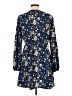 Shein 100% Polyester Floral Blue Casual Dress Size L - photo 2