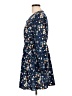 Shein 100% Polyester Floral Blue Casual Dress Size L - photo 5