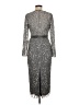 Mac Duggal 100% Polyester Silver Cocktail Dress Size 8 - photo 2