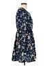 Shein 100% Polyester Floral Blue Casual Dress Size L - photo 4