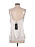 Dolce & Gabbana Solid Floral White Ivory Sleeveless Silk Top Size XL - photo 2