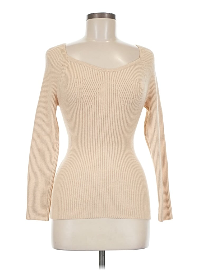 Pre-owned Unbranded Long Sleeve T-shirt In Tan