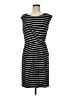 Ann Taylor LOFT Stripes Black Casual Dress Size M - photo 1